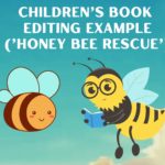childrens book editing example, honey bee rescue