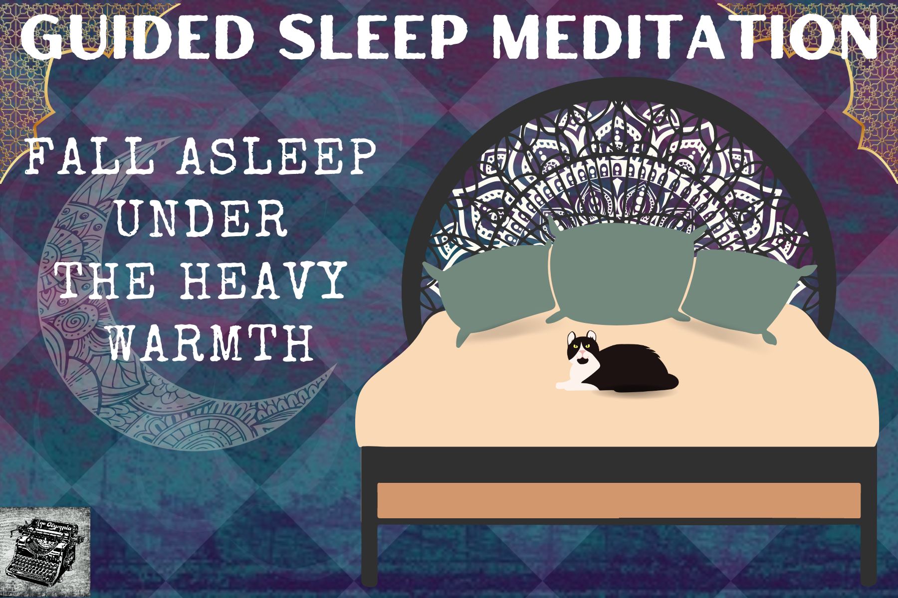 guided meditation, fall asleep under heavy warmth